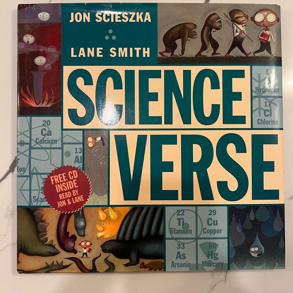 Science Verse by Jon Scieszka & Lane Smith – Hardcover Children’s Book with CD